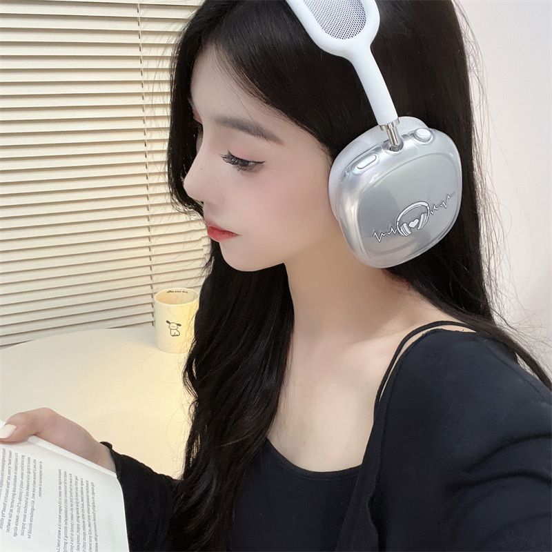 Personalized Headset for  AirPods MAX Headset Case Wireless Bluetooth Transparent Protective Cover_voghion.com