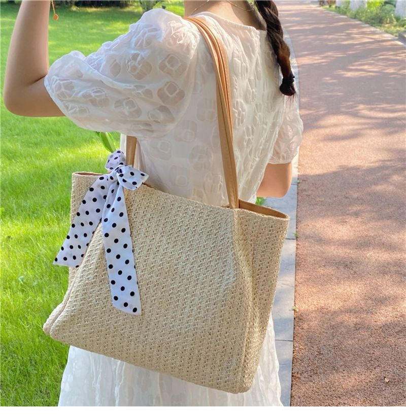 Fairy Large Capacity Summer Instagram Grass Weaving Beach Versatile One Shoulder Handheld Holiday Tote Bag Girl_voghion.com