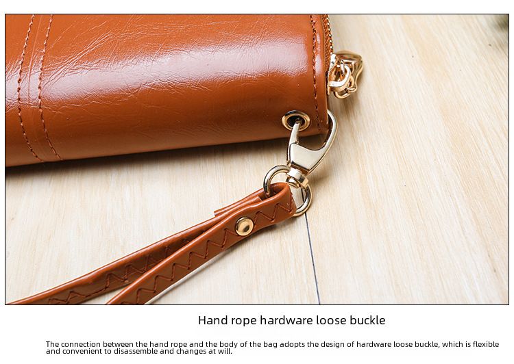 Explosive Damen Geldbörse 2024 Neuer Reißverschluss Ölwachs Leder Geldbörse Schnalle Handytasche Ölleder Neue PU Clutch_voghion.com