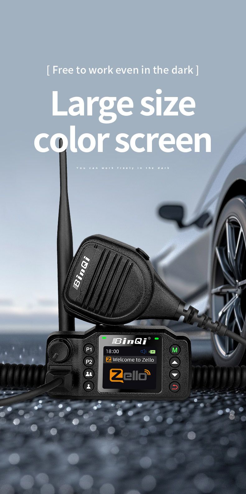 8900 Walkie-Talkie Zello Übersee Englische Version Mit WiFi Bluetooth TYPE-C Lade Smart Handheld Radio_voghion.com