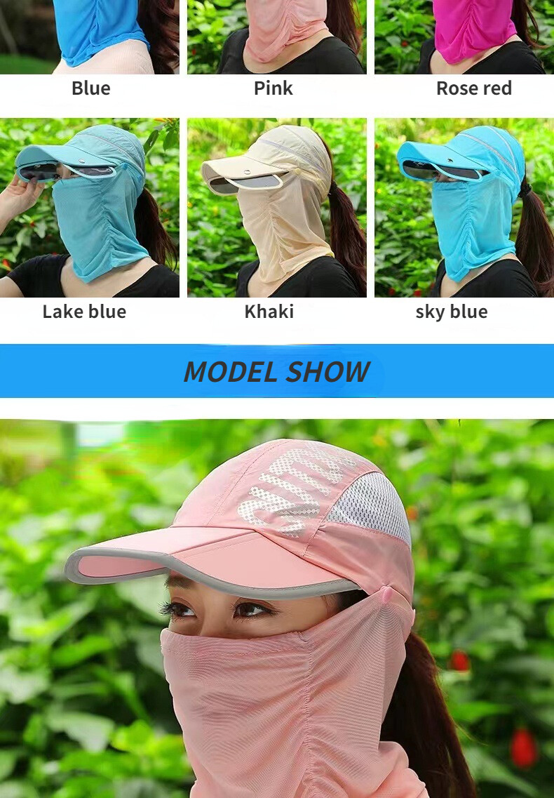 SUPERFLOWER Outdoor Nackskydd Snabbtorkande solkräm Ansiktsskydd Vikbar solskyddshatt_voghion.com