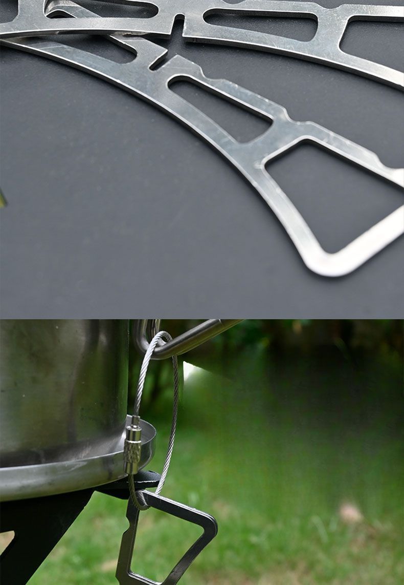 Tappetino da cucina in acciaio inossidabile per esterni, per la casa, per la cottura a vapore, per campeggio, picnic, barbecue, portatile_voghion.com