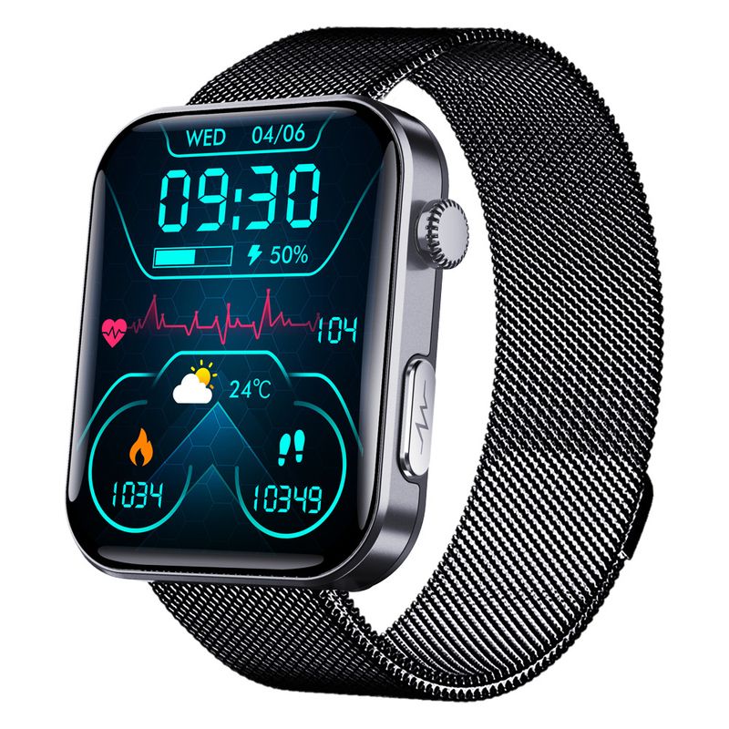 F300 Smart Watch Rate Blood Pressure Measurement ECG Record Heart Health Reminder Multi-Function_voghion.com