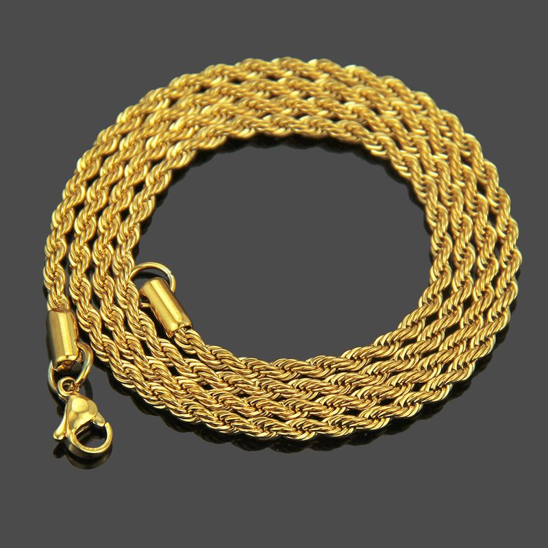 2025 Nye ankomster HNSP 3MM rustfritt stål vrikjede for menn og kvinner choker halskjede anheng tilbehør_voghion.com