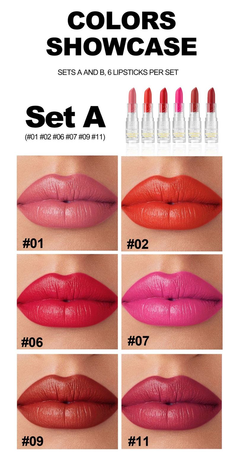 HANDAIYAN 6 - Color Matte Lipstick Set, Long - Lasting & Non - Fading, Moisturizing Formula, Velvet Matte Finish_voghion.com