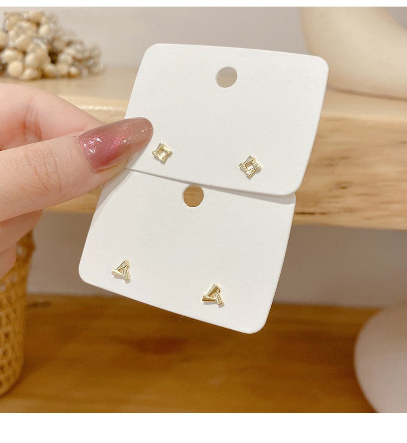 VENUS Sterling Sier Geometrische Driehoek Windmolen Oorbellen Vrouwen Eenvoudige Mode Bruiloft Sieraden Gif_voghion.com