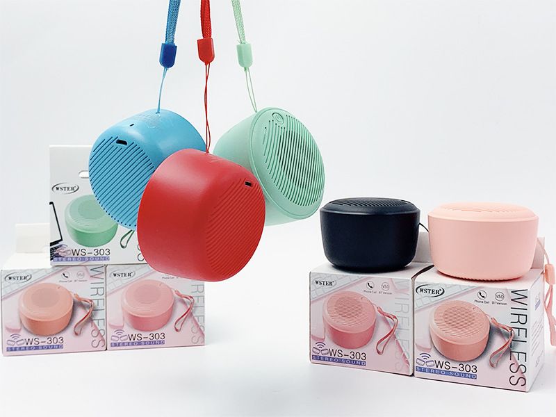WS-303 New Mini Wireless Bluetooth Speaker Outdoor Portable Large Volume Creative Small Audio Gift_voghion.com