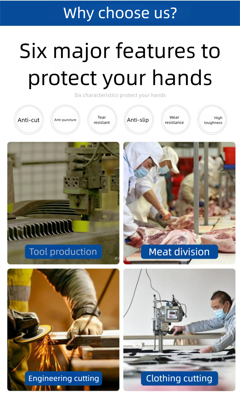 Cut-resistant Level 5 Fluorescent Yellow Safety Nitrile Non-slip Wear-resistant Gloves Super_voghion.com