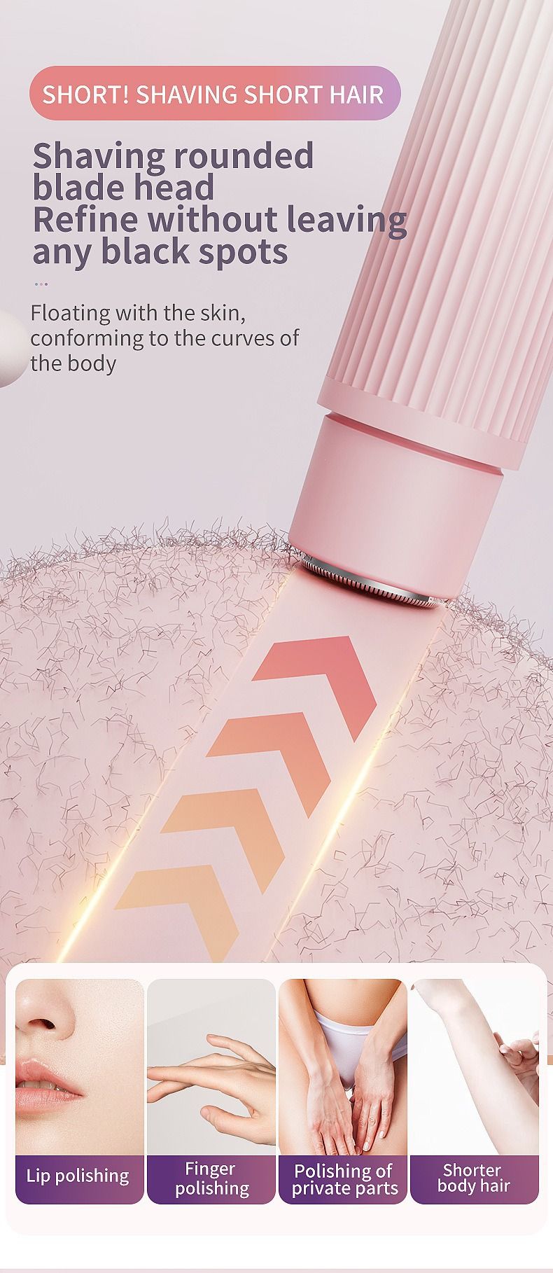 Epilator Full Body Electric Shaver For Women, Anal Hair Multifunctional Five Head Shaver, Private Parts Shaving And Hair Removal Instrument_voghion.com