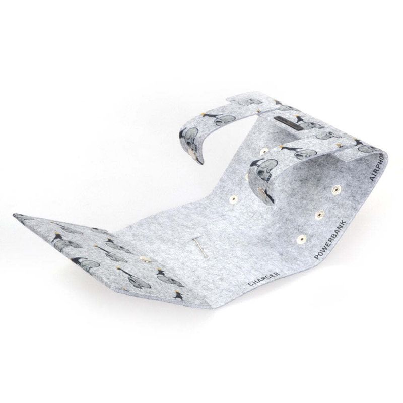 BiggDesign King Raven Felt Mobile Organizer_voghion.com