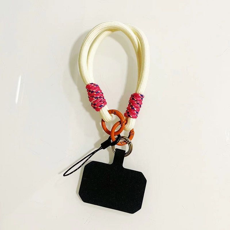 Moda Simples Curto Telefone Duplo Gancho Alça de Pulso Anti-Telefone Corrente CCD Câmera Cordão_voghion.com