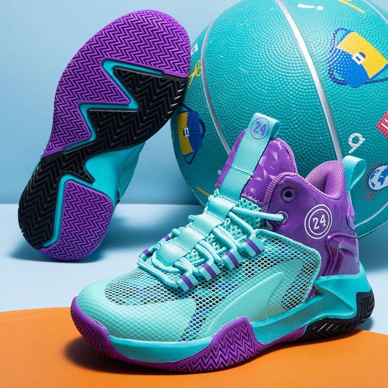 Scarpe da basket Jinjiang da allenamento per bambini, in mesh traspirante, primavera e autunno 2025_voghion.com