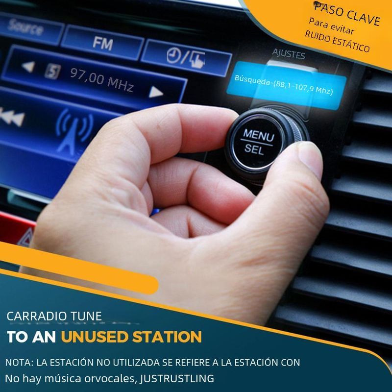 Bluetooth FM Transmitter Car Radio With Dual Microphone For Hands-Free Calls Without Cable MP3 Support Fast Charging_voghion.com