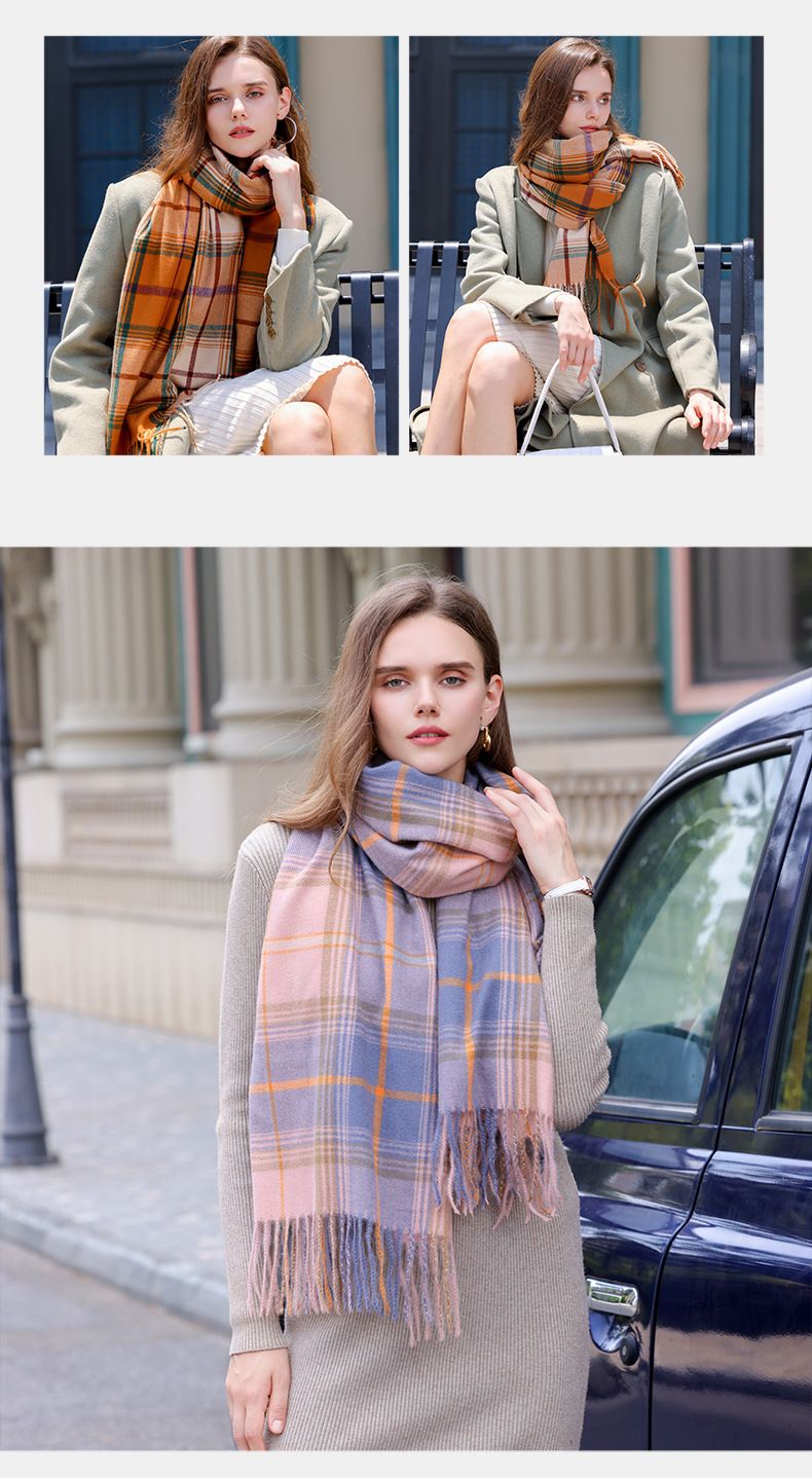 Silk Joy Women's Shawl 2024 Novo Outono e Inverno Quente Versátil Escritório Cobertor Cachecol de Caxemira_voghion.com