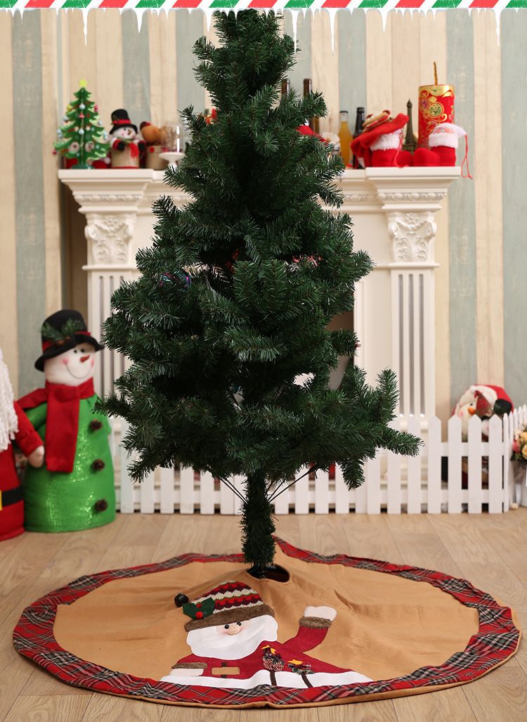 Weihnachtsdekorationen Weihnachtsbaum Rock Weihnachtsschürze High-End-Stoff Weihnachtsbaum Rock_voghion.com