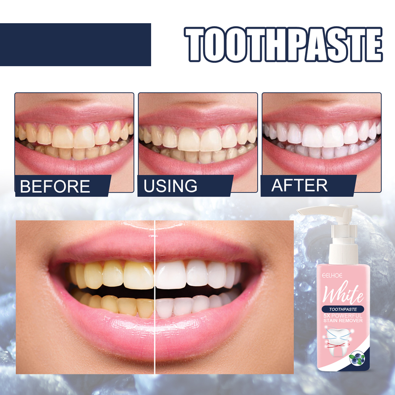 Baking soda press type teeth removal stain fresh breath cleaning, and fluoride free toothpaste 2024_voghion.com