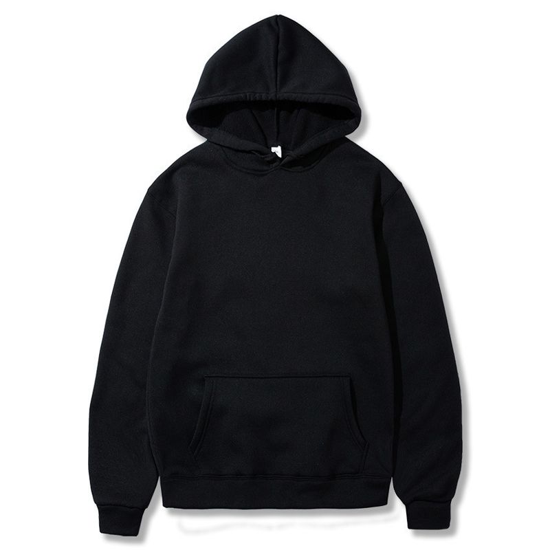 Spring and Autumn Sports Casual Fashion Solid Color Printed Hoodie, Men's Top_voghion.com