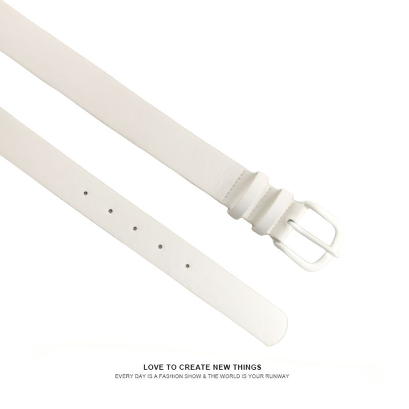 Women's Simple Imitation Leather Jeans With Belts Belts Women's Versatile High End Decorative Belts_voghion.com