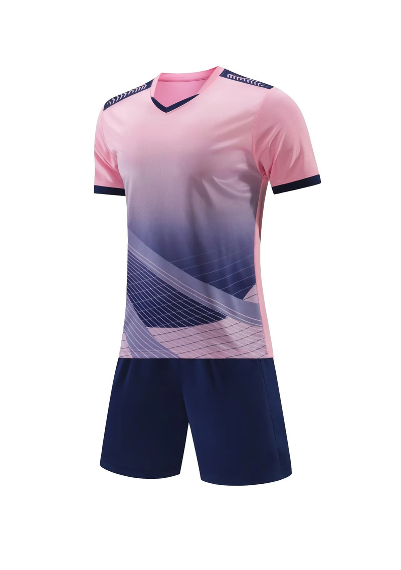 Maglia da calcio da allenamento per bambini, traspirante, a maniche corte, disponibile anche per adulti con stampa._voghion.com