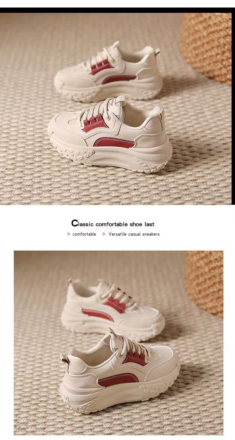 Suole spesse per bambini di papà, 2023 Nuove scarpe sportive casual popolari da donna, scarpe da corsa autunnali per studenti_voghion.com