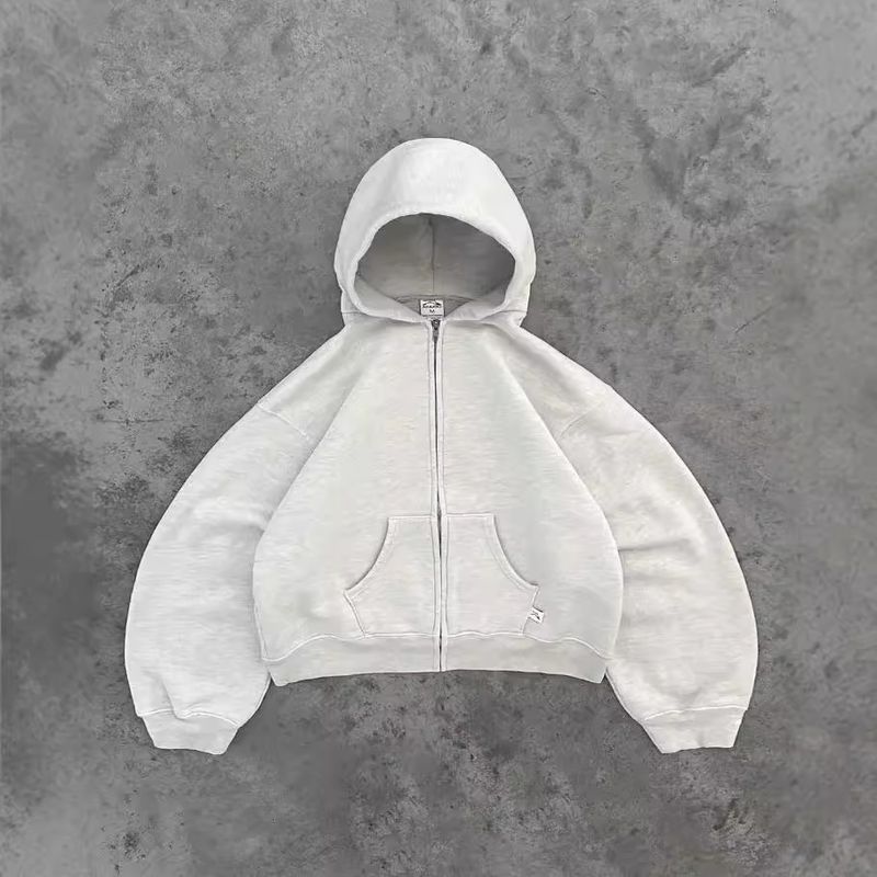 Men's Clothing Autumn And Winter New Sweatshirts Fashionable Personality Street Style Solid Color Unisex Casual Hooded Sweatshirt_voghion.com