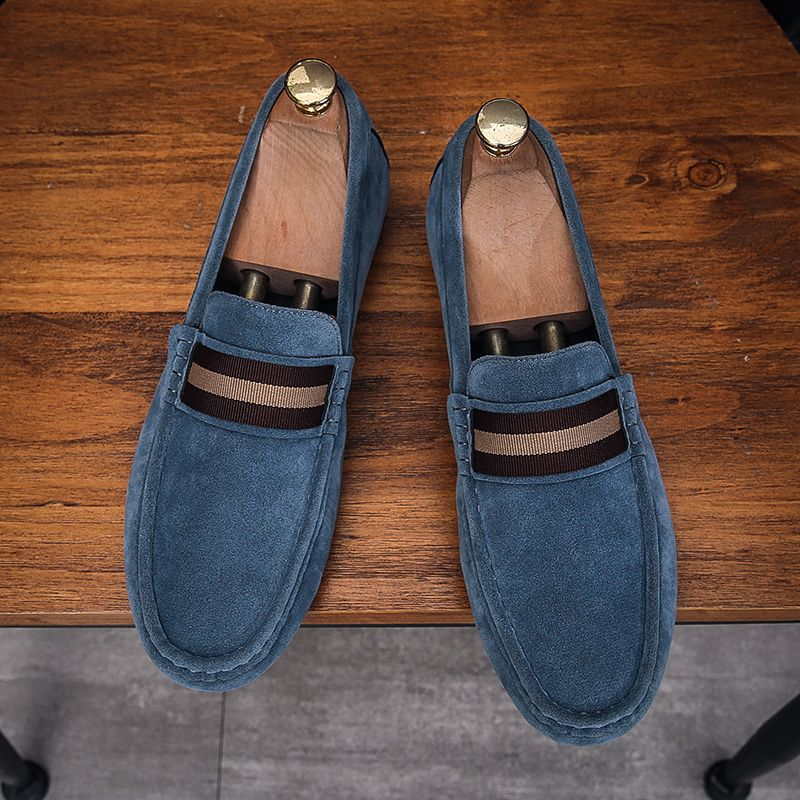 Casual Fashion Herren Loafers Mokassins Slip On Herren Flats Männliche Fahrschuhe_voghion.com