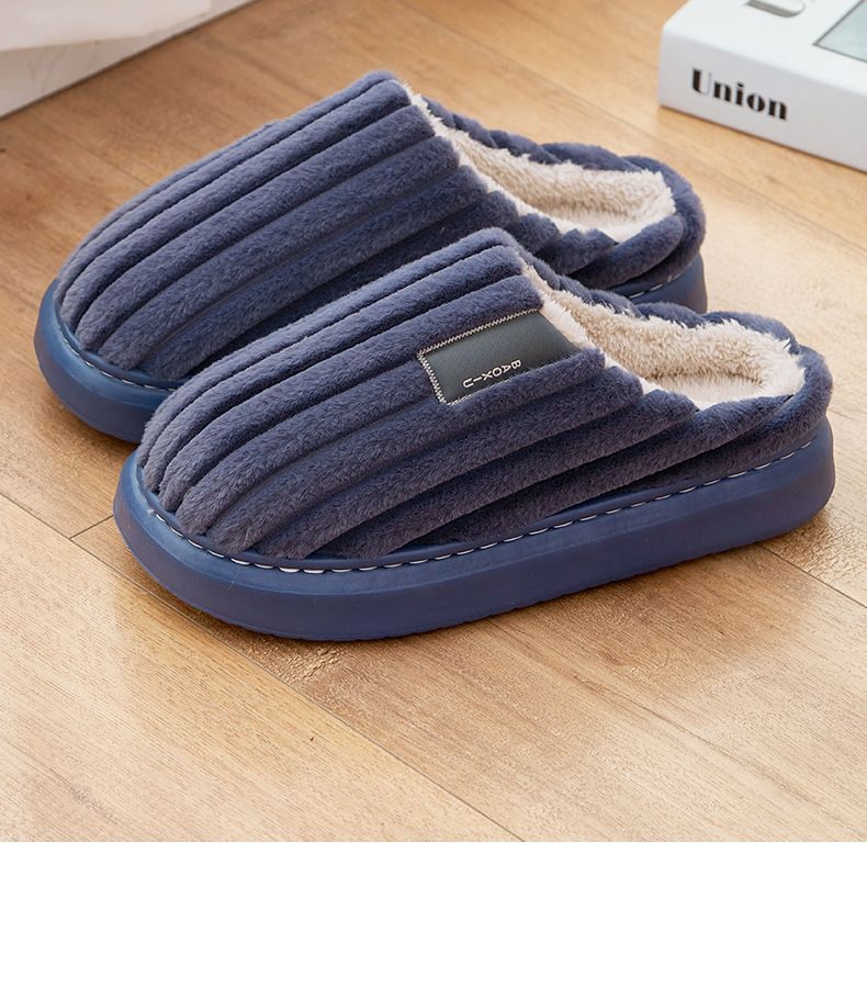 Plus con sensazione di merda da uomo fondo spesso casa antiscivolo autunno e inverno taglie forti extra large termico peluche_voghion.com
