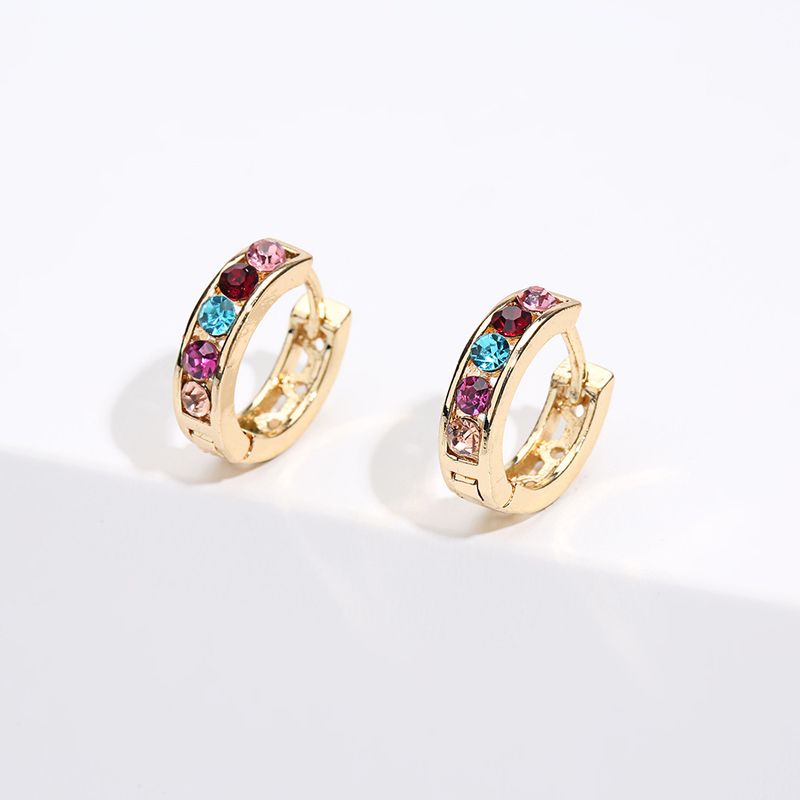 Damen-Schmuckset, modisch, heiße Verkäufe, vielseitige, modische, runde Diamantohrringe, einfache Persönlichkeit, Trend-Ohrringe für Frauen_voghion.com