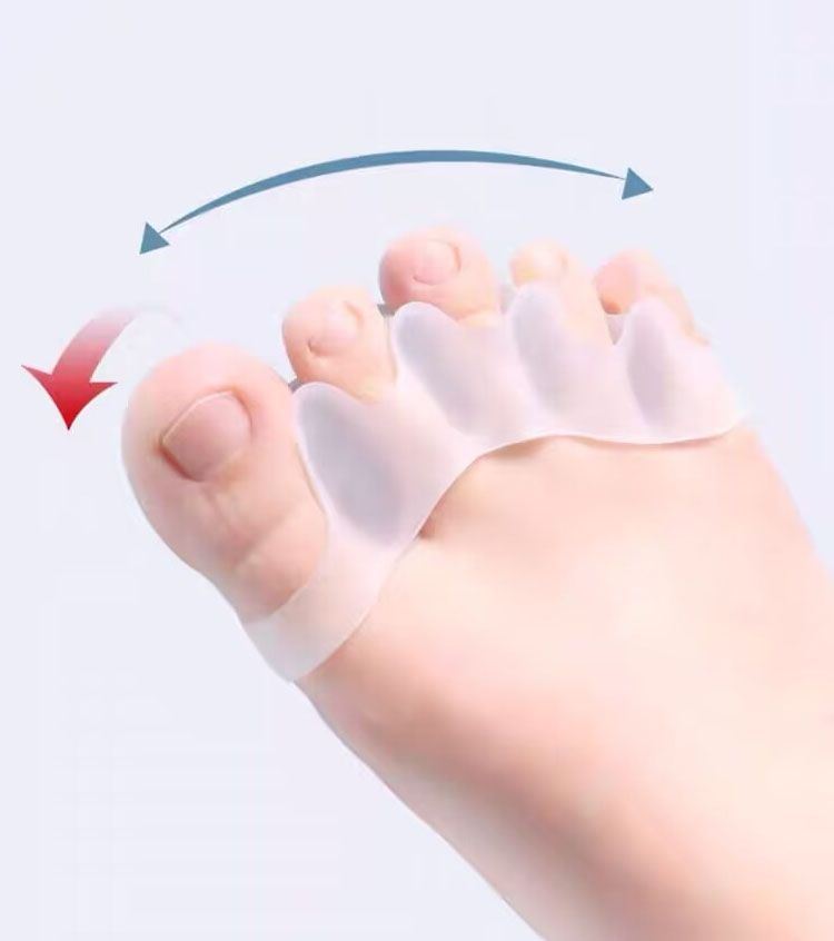 Separatore dita in silicone da 2 pezzi, dita dei piedi, divaricatore dita, alluce valgo, correttore di dita dei piedi, separatore di dita_voghion.com