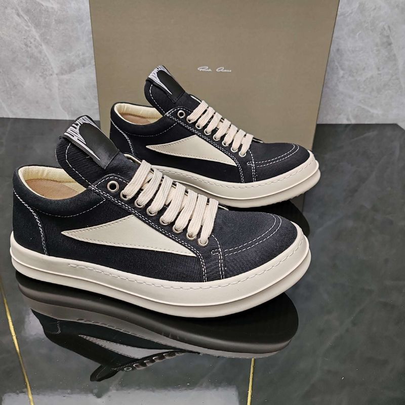 New RO Low-Top Triangle Men's Thick Sole Height Increasing Simple Casual Women's Shoes Fashion Trend Versatile Couple_voghion.com