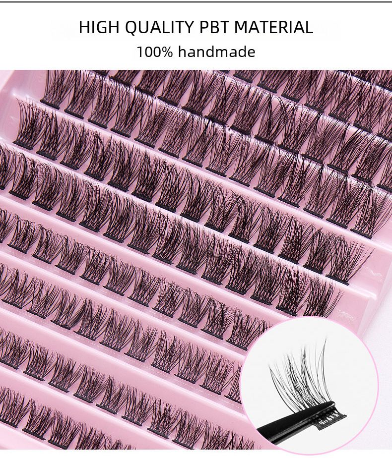 Podstawy urody DIY Segmentowane sztuczne rzęsy 10 rzędów Mieszane Pojedyncze klastry Garnitur Makijaż oczu Szczepienie sztucznych rzęs Pielęgnacja urody Kosmetyki_voghion.com