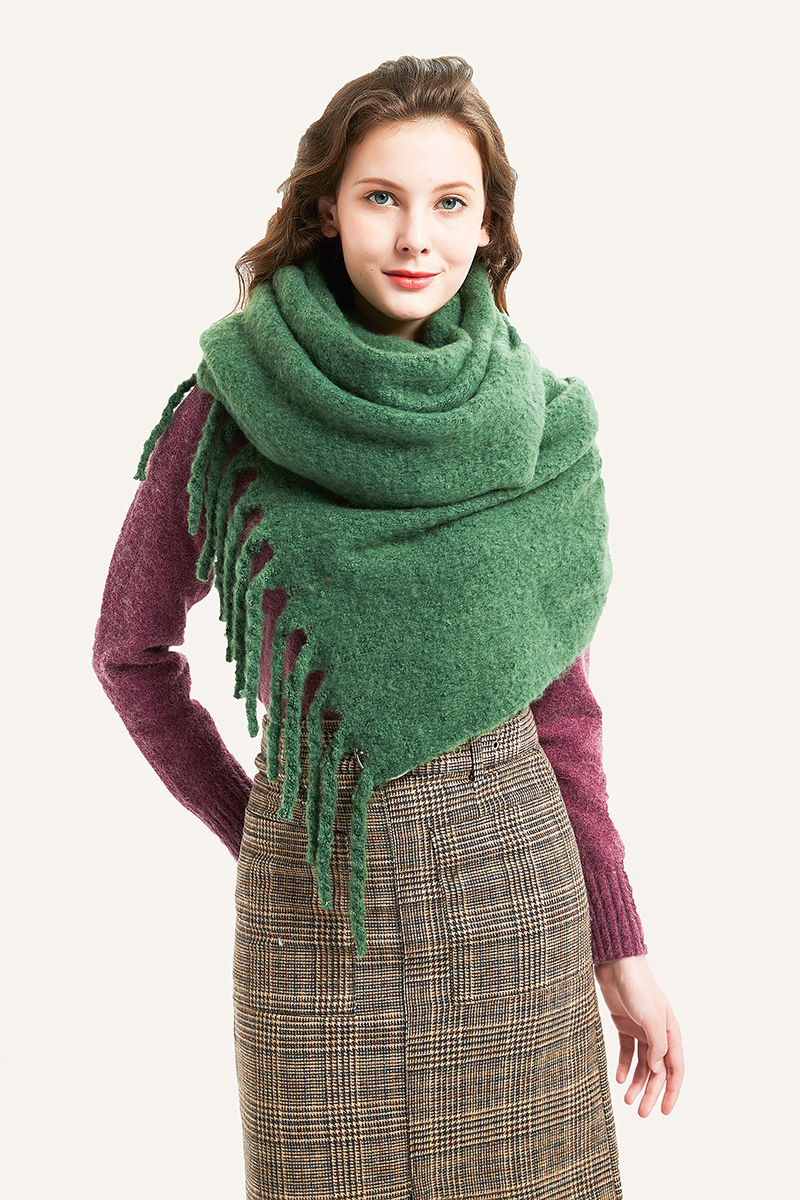 Europeo e americano autunno e inverno nuovo spesso nappa cerchio sabbia tinta unita sciarpa da donna ispessito scialle da uomo produttore all'ingrosso_voghion.com