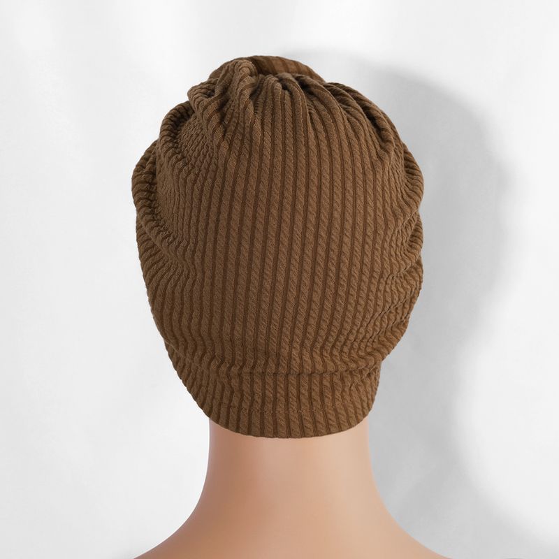 Thickened Elastic Flower Headscarf Hat - Ethnic Style Twisted Warm Hat (Fashionable & Versatile, European & American Design, Winter Headwear)_voghion.com