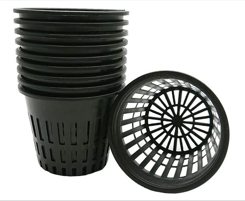 Panier de plantation hydroponique horticole, gobelet de plantation, gobelet en maille de 3 pouces pour culture hors sol, gobelet en maille à fentes_voghion.com