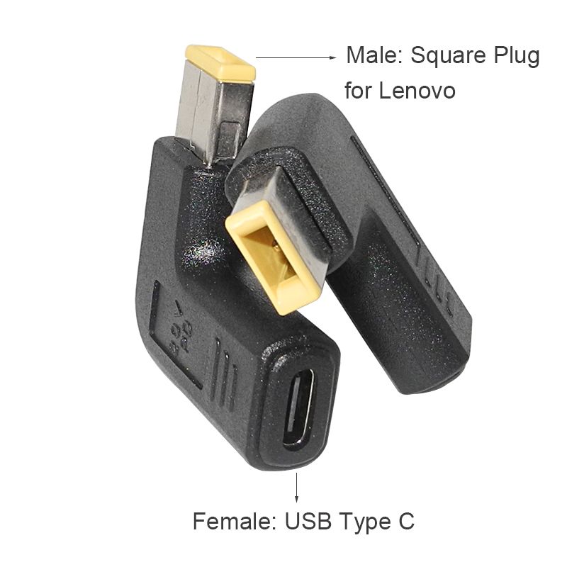 Laptop Power Adapter Connector DC Plug USB Type C Female To Universal Male Jack Converter For HP Dell Asus Acer Lenovo_voghion.com
