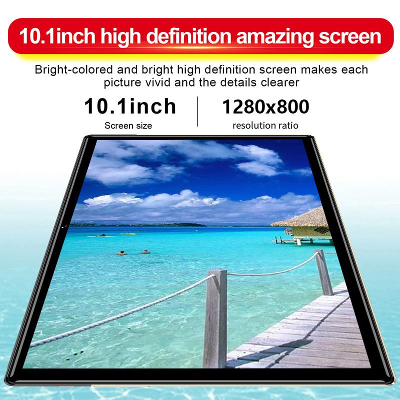 10,1-Zoll-Android-Tablet mit 4G Dual-SIM, 32 GB Speicher, IPS-Bildschirm und GPS-Navigation – ultradünnes Metallgehäuse, fluoreszierendes Grün/Blau/Silber_voghion.com