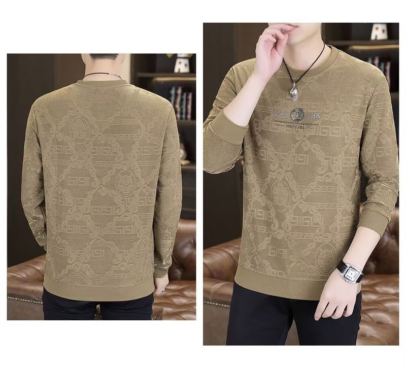 2025 Spring And Autumn Korean Style New Round Neck Loose Top Chic Trend_voghion.com