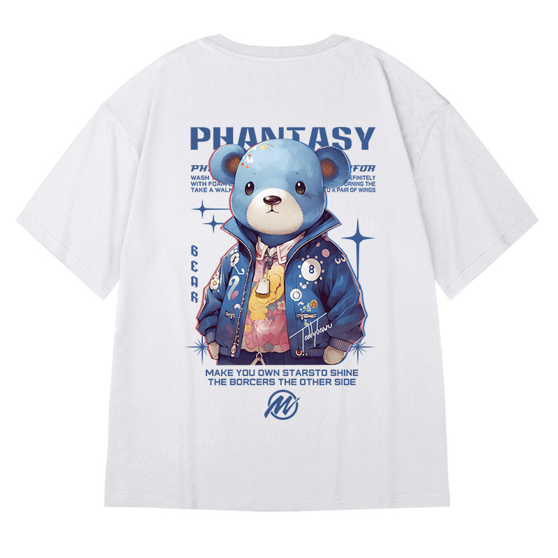 Trendig märkeslös t-shirt med knappar och lös passform, Fat Man, herr, plus tjock femkvartsärm, oversize, China-Chic, stor herr, sommar_voghion.com