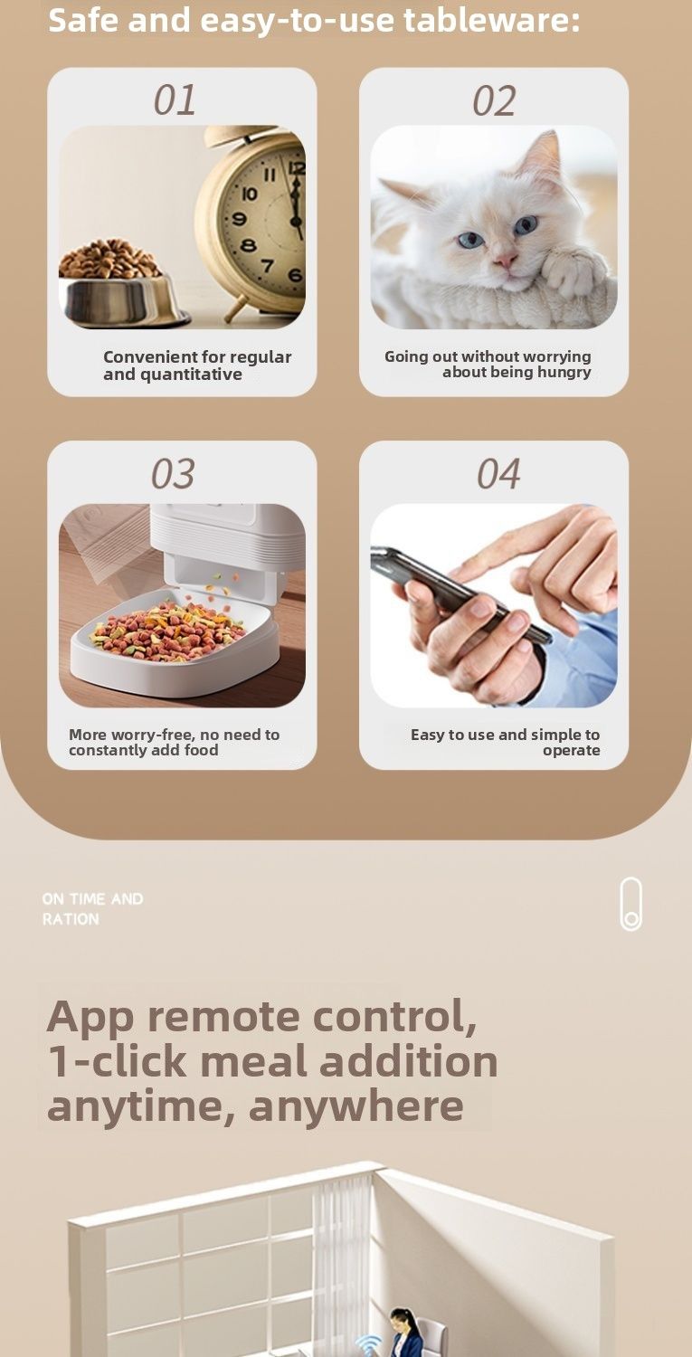 FURPIPI Smart Pet Feeder With Timer, WiFi Remote And Night Vision For Cats And Dogs_voghion.com