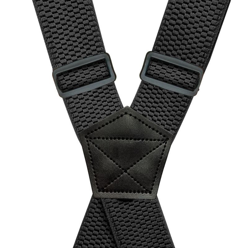 VOOTHOST Heavy Duty Suspenders For Men Work Outdoor 3.8cm/1.5inch Y-back 3 Plastic Clips Adjustable Elastic Trouser Braces Strap Belt VB225_voghion.com