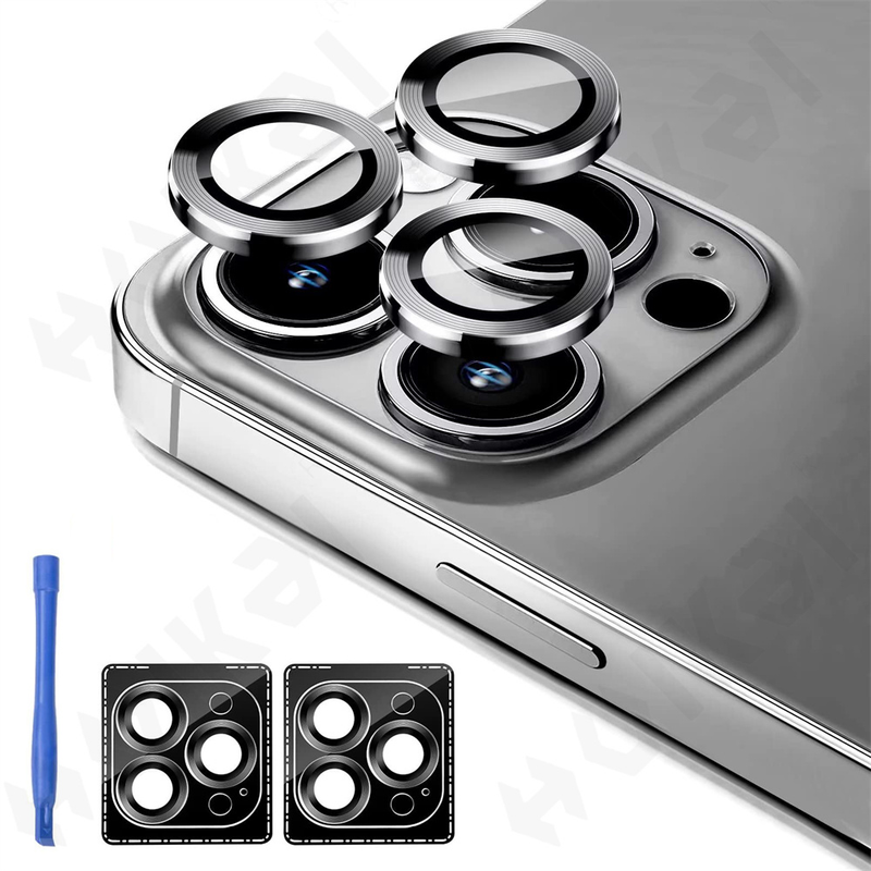 2 Pcs For iPhone 15 14 13 12 11 Pro Max Plus Camera Lens Protector Tempered Glass Camera Cover Screen Protector Military_voghion.com