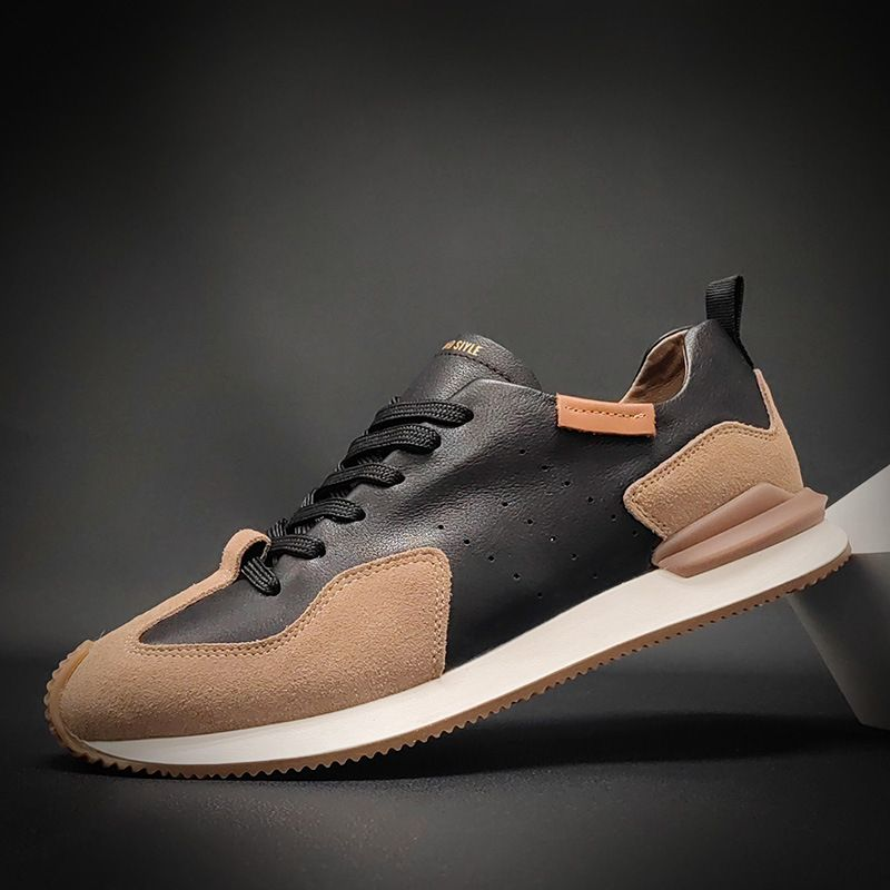 Schuhe 2022 Sommer Neue Leder Hohl Sport Casual Forrest Gump Herren Trendy All-Match Dickbesohlte Daddy_voghion.com