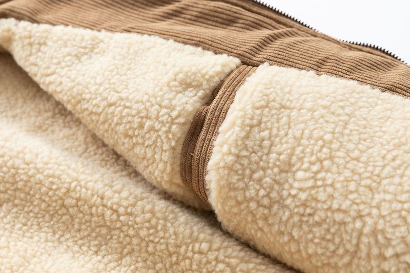 Herren-Arbeitsjacke aus Cord – Vintage-Passform im Relaxed Fit mit gestepptem Futter, winddichter Mantel mit Reißverschluss für den Winter (Schwarz/Anthrazit/Karamell, 100 % Polyester)_voghion.com