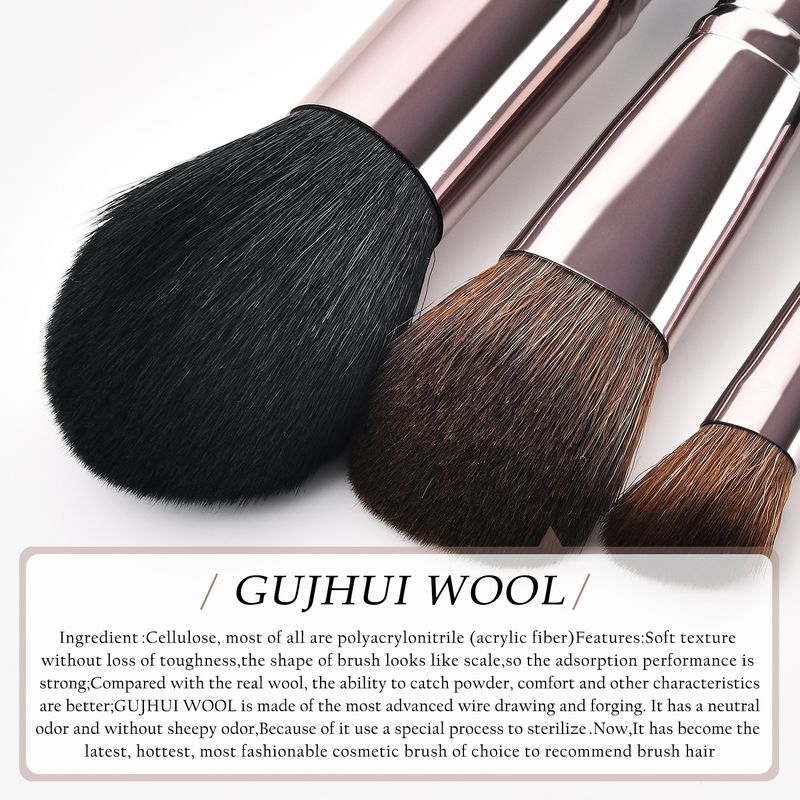 8-teiliges Make-up-Pinsel-Set, Make-up-Tools, Puderpinsel, schwarzer schwangerer Bauch, Tasche, Yuncai-Set GUJHUI_voghion.com