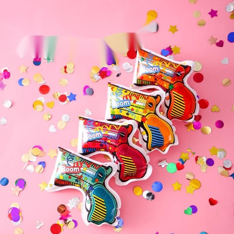 Pistola ad aria compressa automatica gonfiabile coriandoli glitterati compleanno laurea matrimonio apertura cannone portatile piccolo_voghion.com