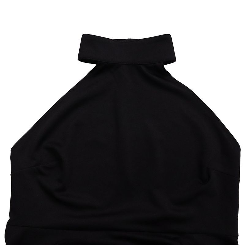 Damenbekleidung Sommermode zweiteilig ärmellos rückenfrei unregelmäßig langer Rock Hose mit weitem Bein_voghion.com