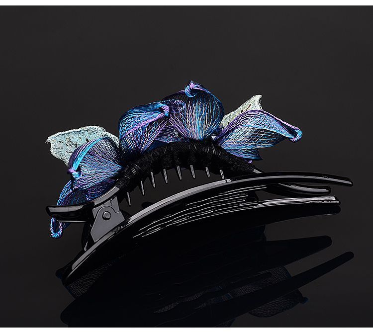 Explosion Entenschnabel Haarspangen Echtkupferdraht Clip Hinterkopf Platte Haar Top Clip Kopfschmuck weiblich Kristall elegant_voghion.com