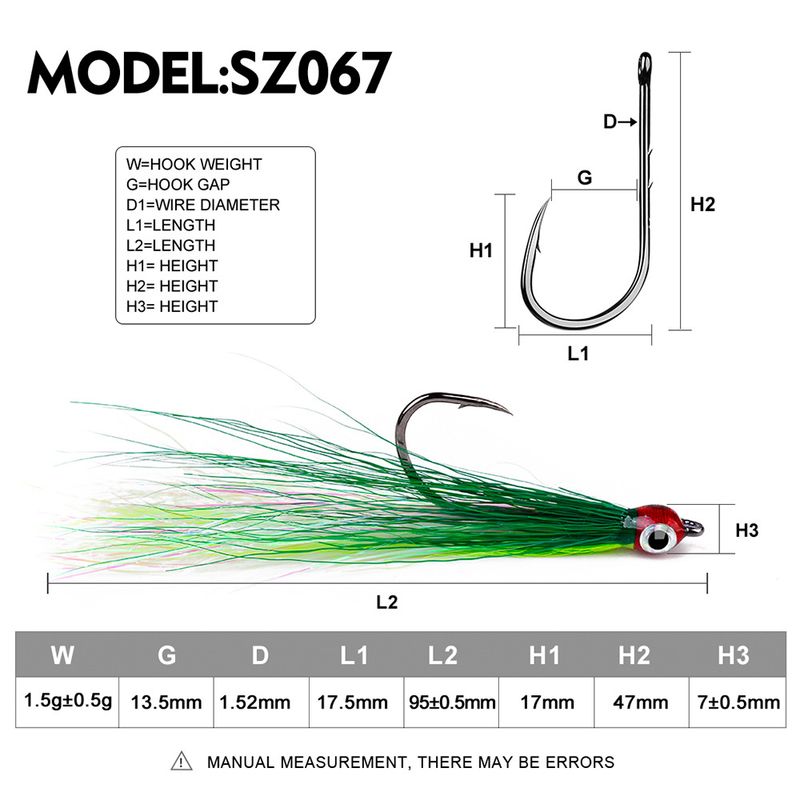 Bionic Lure Anchor Feather Hair Tying Single Barbed Fish Hook Gear Accessoires Vissen_voghion.com