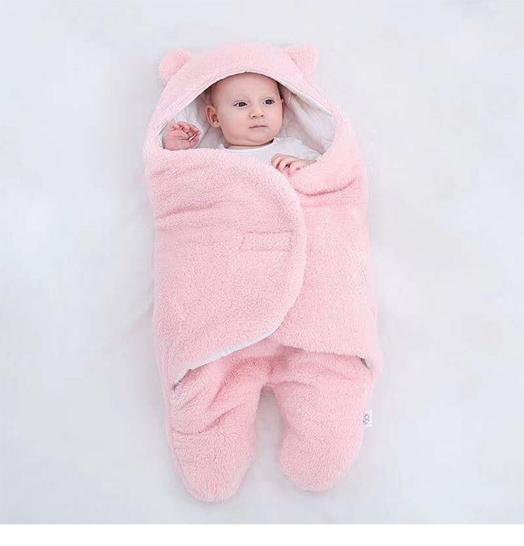 Mantas suaves para recién nacidos, saco de dormir para bebés, saco de dormir grueso para bebés de 0 a 9 meses_voghion.com