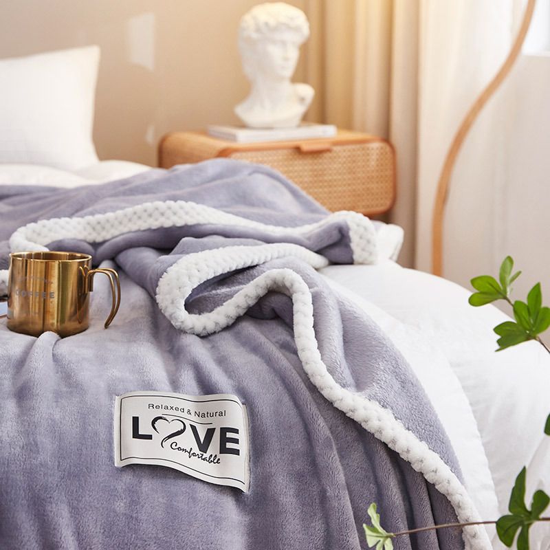 Controllo qualità coperta in velluto di latte di colore puro coperta per furetto calda spessa lenzuolo regalo invernale piccola trapunta coperta per ginocchia_voghion.com